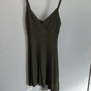 NWT Aeropostale Army green XS spaghetti strap skater dress